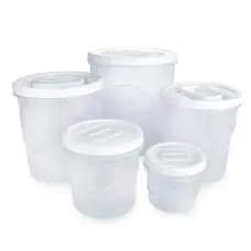 Conjunto Porta Mantimentos Clic Rosca G - 5 peças