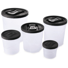 Conjunto Porta Mantimentos Clic Rosca G - 5 peças