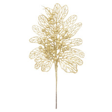 Folha Com Glitter Dourado 36cm Folha Com Glitter Dourado 36cm