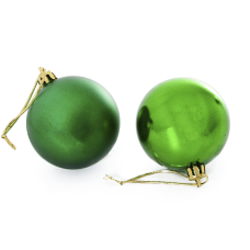 Bola De Natal Verde 4cm Tubo 12 Unidades - Fartex