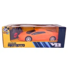 Carrinho Esportivo Controle Remoto: 4 Funções E Luzes - Cim-Toys Carrinho Esportivo Controle Remoto: 4 Funções E Luzes - Cim-Toys