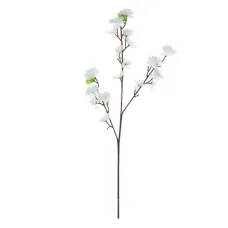 Haste de Flor Cerejeira Artificial Branca 65 cm Haste de Flor Cerejeira Artificial Branca 65 cm