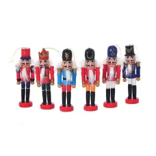 Enfeite de Natal em Madeira Soldado 12 cm Enfeite de Natal em Madeira Soldado 12 cm