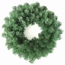 Guirlanda Simples Verde de Natal 40 cm em PVC Guirlanda Simples Verde de Natal 40 cm em PVC