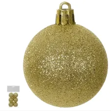 Bola Glitter Bag 6un Dour 4cm Florarte Ntl Bola Glitter Bag 6un Dour 4cm Florarte Ntl