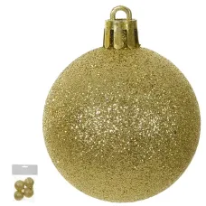 Bola Glitter Bag 4un Dourado 5cm Florarte Bola Glitter Bag 4un Dourado 5cm Florarte