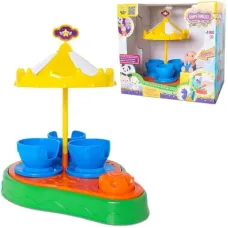Kit Parque Diversao Carrossel Xicara Panda Happy Families - Samba Toys Kit Parque Diversao Carrossel Xicara Panda Happy Families - Samba Toys