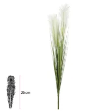 Capim C/Print C/Pluma X66 Vd Bco 85cm Florarte