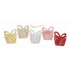 Enfeite Presente Glitter Fartex