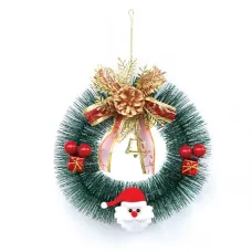 Guirlanda C/ Laco Papai Noel 20cm Fartex Ntl