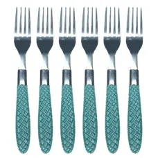 Jogo De 6 Talheres Talher Garfos Australia Verde Escuro Jogo De 6 Talheres Talher Garfos Australia Verde Escuro