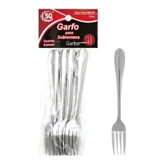 Jogo 6 Garfos De Sobremesa Inox Jogo 6 Garfos De Sobremesa Inox