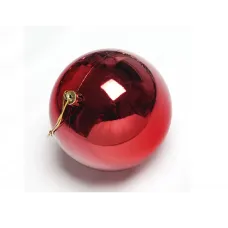 Bola Lisa Solapa Basic Verm Pt 1pc 10cm Fartex