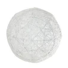 Bola Decorada Natal Branco 20cm