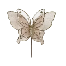 Enfeite Borboleta Pick Champ 22cm Florarte Enfeite Borboleta Pick Champ 22cm Florarte