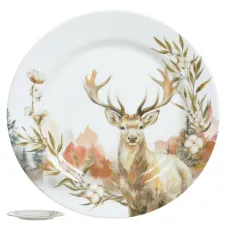 Prato Raso Cervo Bege 27,8cm Florarte Prato Raso Cervo Bege 27,8cm Florarte