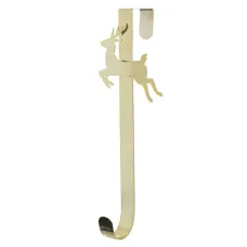 Suporte Guirlanda Rena Metal Dourado 35x10cm Florarte Suporte Guirlanda Rena Metal Dourado 35x10cm Florarte