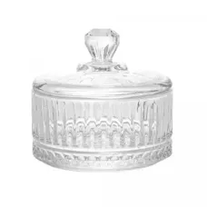 Potiche Renaissance Decorativo 10,5x9,5cm em Vidro Lyor