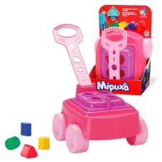 Carrinho Baby Land Mipuxa Rosa Primeira Infância Cardoso